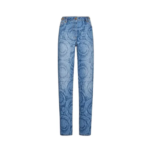 Baroque Print Jeans