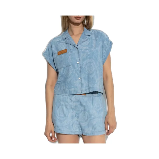 Embroidered Denim Shirt