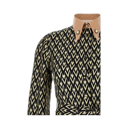 Geometric Print Midi Dress