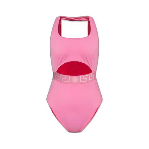 One-Piece Swimsuit With Cut-Out And Medusa Amplified Belt