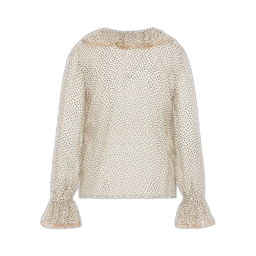 Polka Dot Ruffle Blouse