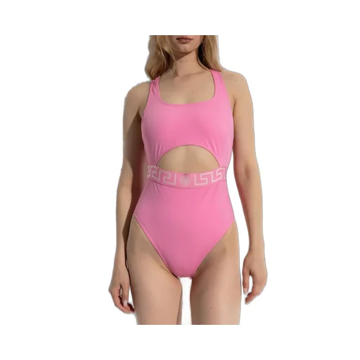 One-Piece Swimsuit With Cut-Out And Medusa Amplified Belt