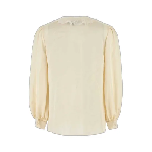 Blouse With Lace Inserts