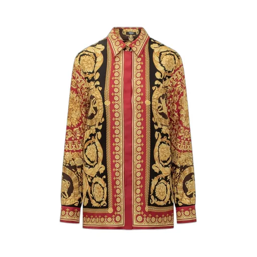 Baroque Print Silk Shirt