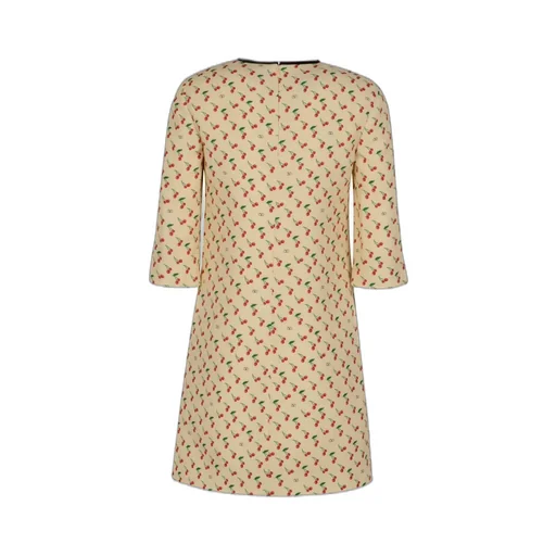 A-Line Dress With Cherry Print