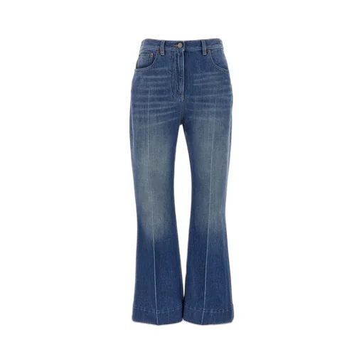 High-Waisted Flared Jeans