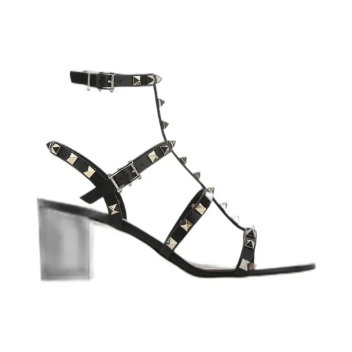 Studded Block Heel Sandals