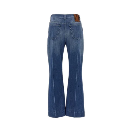 High-Waisted Flared Jeans