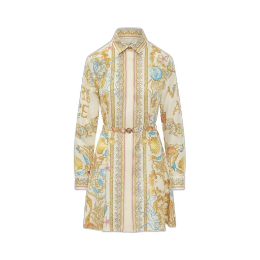 Medusa Print Shirt Dress