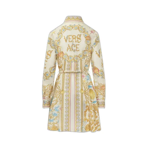 Medusa Print Shirt Dress