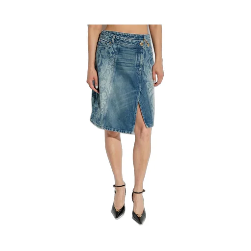 Denim A-Line Skirt