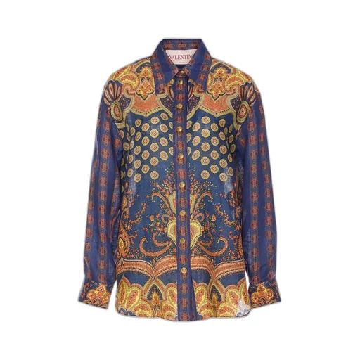 Paisley Print Silk Shirt
