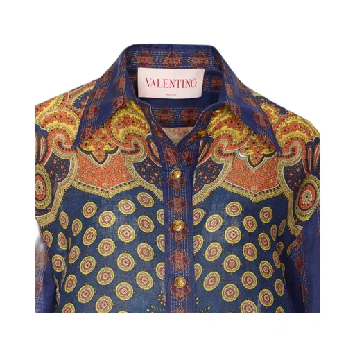 Paisley Print Silk Shirt