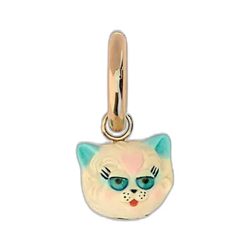 Cat Charm Earring
