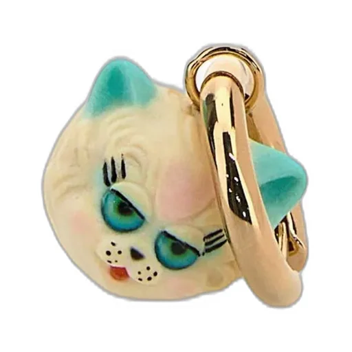 Cat Charm Earring