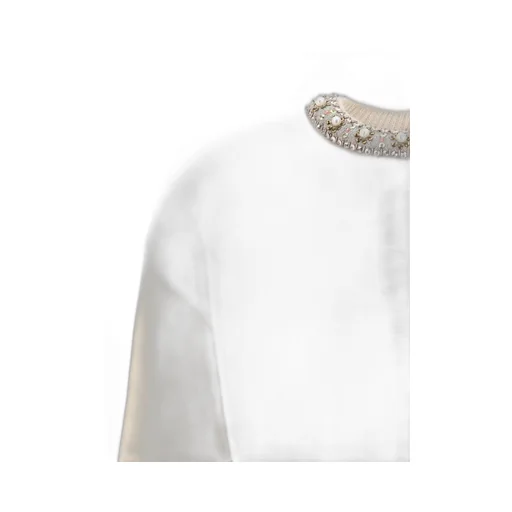 Embellished Neck Sweater