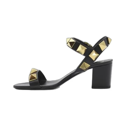 Studded Block Heel Sandals