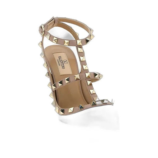 Rockstud Ankle Strap Pumps