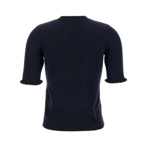 Embroidered Logo Knit Top