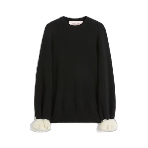 Sweater With Ruffled Cuffs