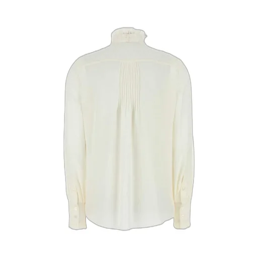 High-Neck Bow Blouse