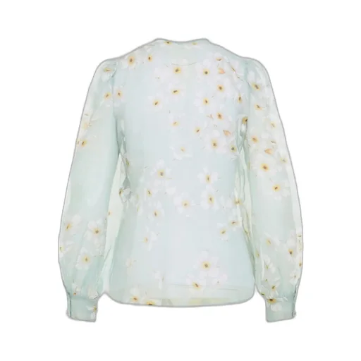 Floral Print Organza Blouse
