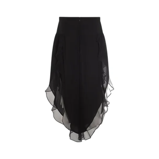 Wide-Leg Overlay Pants