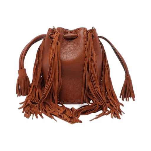 Bucket Bag With Fringes