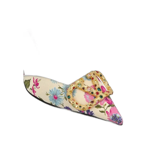 Floral Slingback Pumps