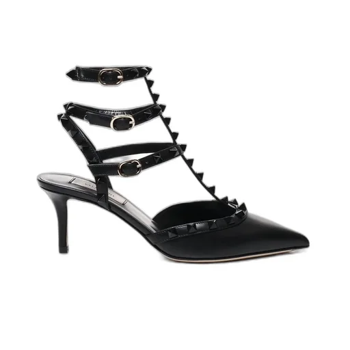 Rockstud Ankle Strap Pumps