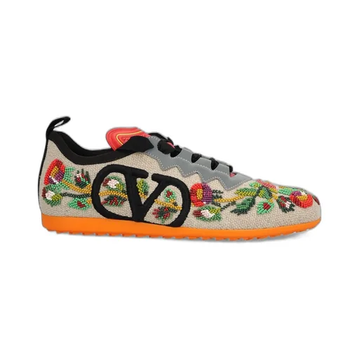 Sneakers With Floral Embroidery