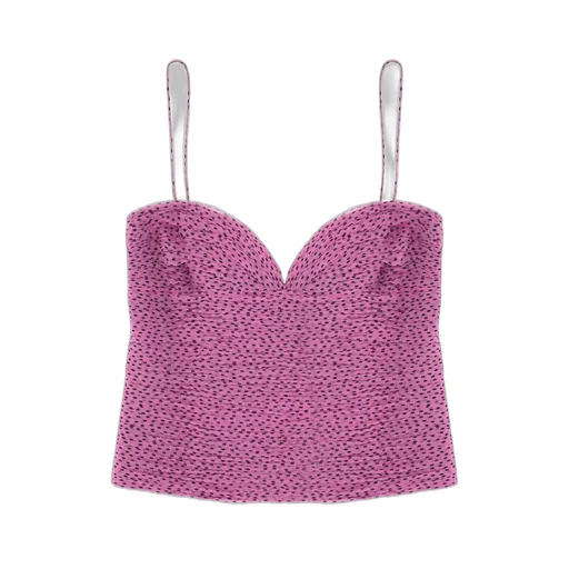 Ruched Polka Dot Camisole Top