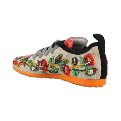 Sneakers With Floral Embroidery