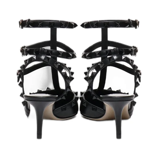 Rockstud Ankle Strap Pumps