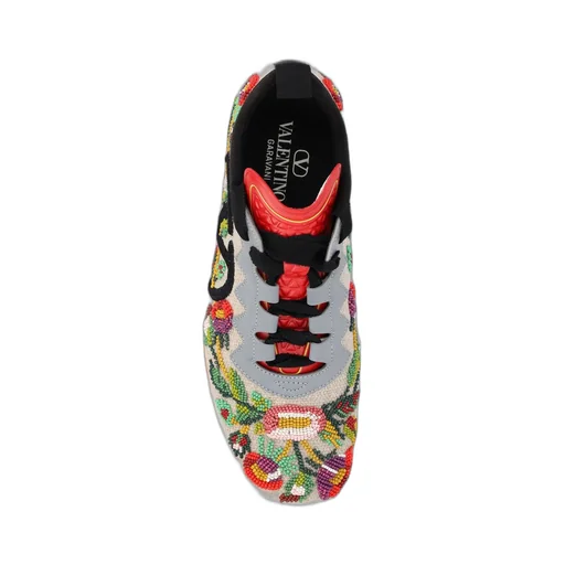 Sneakers With Floral Embroidery