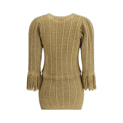 Knit Dress With Tassels