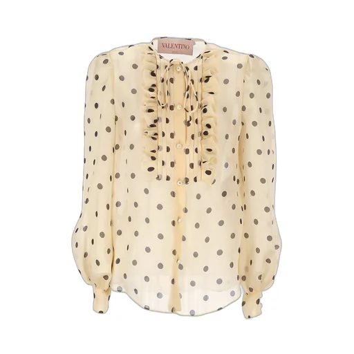 Polka Dot Silk Blouse