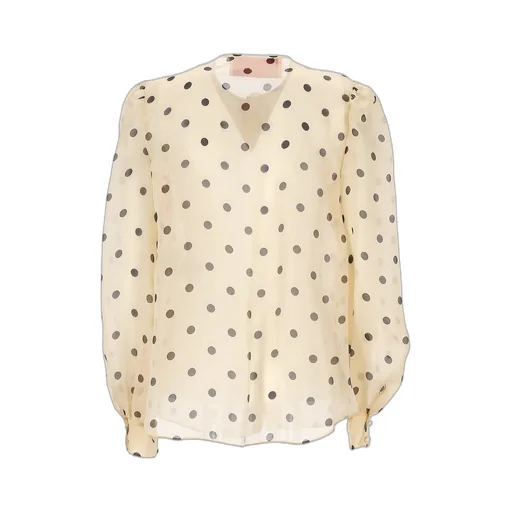 Polka Dot Silk Blouse