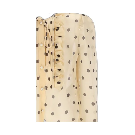 Polka Dot Silk Blouse