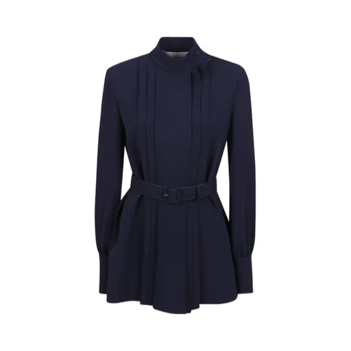 Long-Sleeve Belted Mini Dress