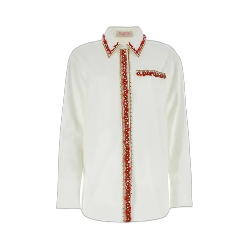 Embellished Cotton Poplin Shirt