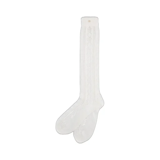Knee-High Socks With Openwork Detail