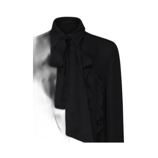 Ruffled Blouse With Bow