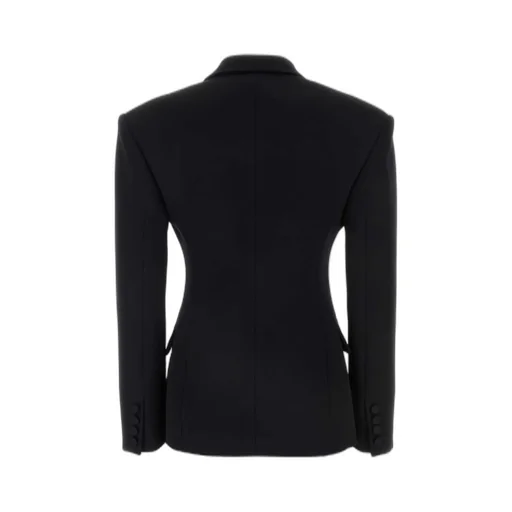 Double-Breasted Blazer With Tie