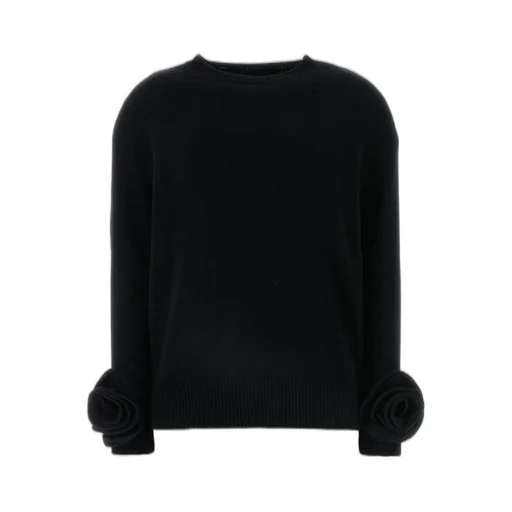 Sweater With Rose Detail