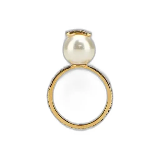 Pearl And Diamond Ring
