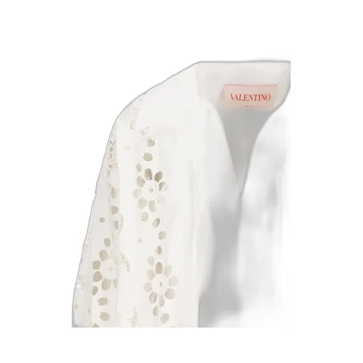 Embroidered Cotton Poplin Shirt Dress