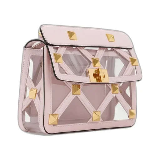 Studded Transparent Shoulder Bag