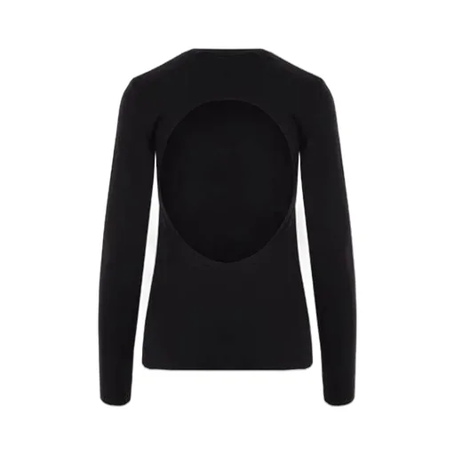 Long Sleeve Top With Open Back