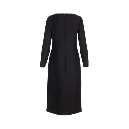 Long-Sleeved Midi Dress